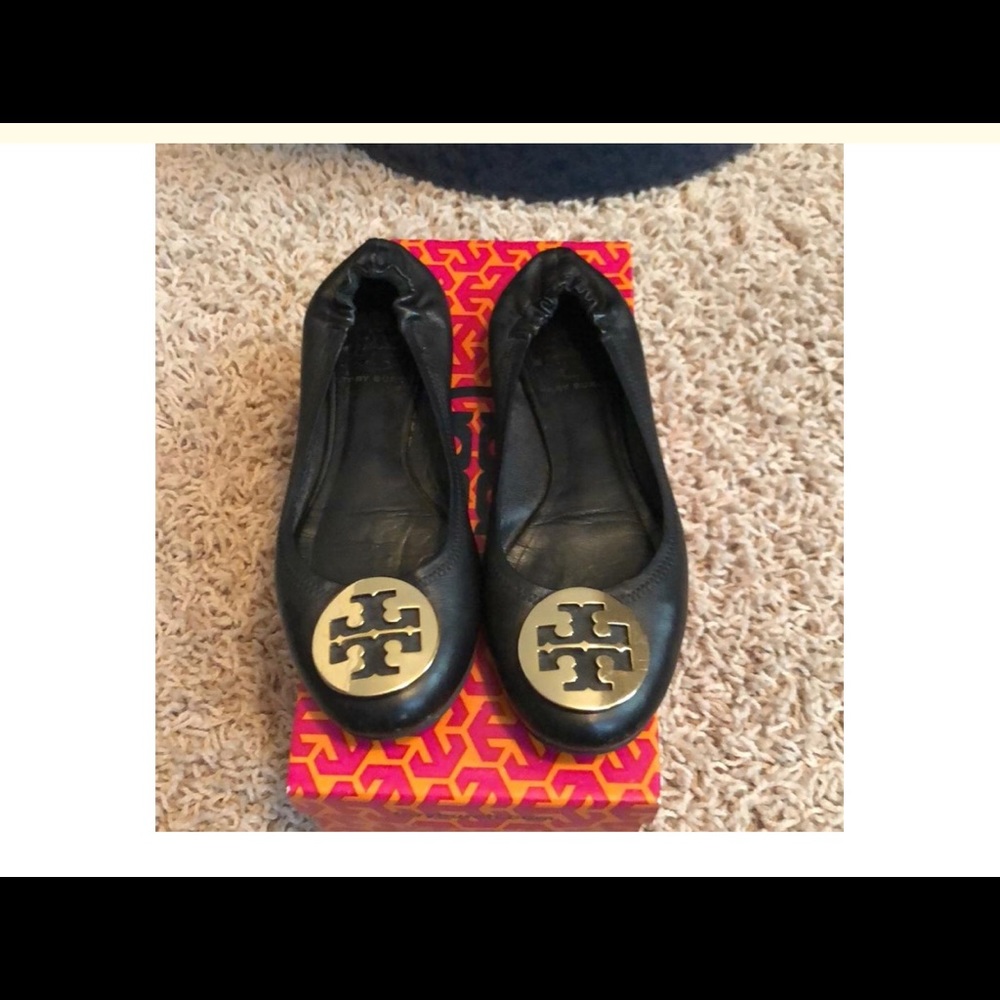 Tory Burch Reva Black Slipper